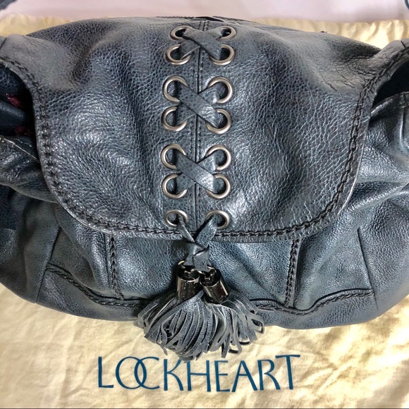 SOLD Lockheart Leather NWOT Teal Leather Tote - Picture 2 of 8